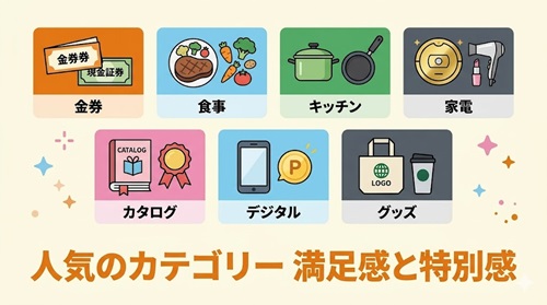 お客さんに好まれるキャンペーンの景品カテゴリー